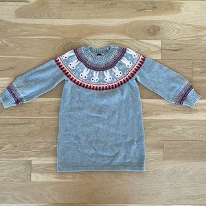 Tea Collection Bunny Sweater Dress Size 6
